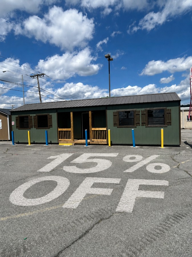 #2 Utility Center Porch - 12 X 40 - Special Price ($10,973.50 or as low as $373.25 / Month)